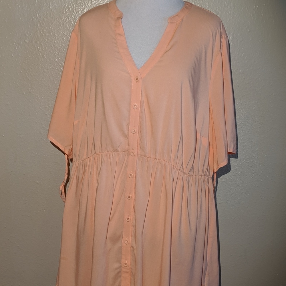 Torrid Size 1 NWT Peach Babydoll Tunic
